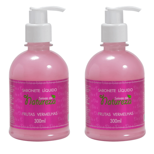 Kit c/2 Sabonetes Líquido Aromatica Seivas da Natureza F.Vermelhas 300ml cada Kit c/2 Sabonetes Líquido Aromatica Seivas da Natureza F.Vermelhas 300ml cada