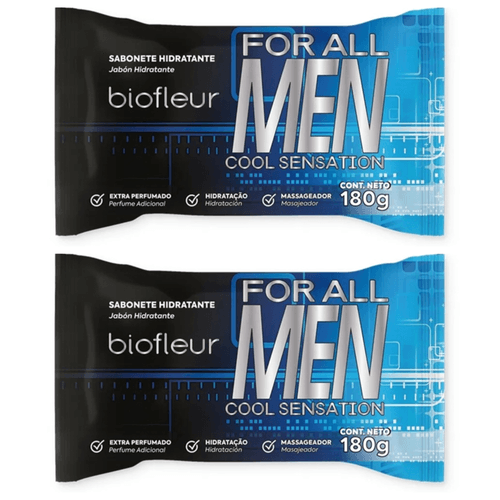 Kit c/2 Sabonetes Biofleur 180g Masculino