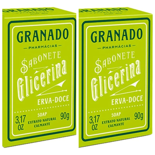 Kit c/2 Sabonetes de Glicerina Erva-Doce Granado 90g Kit c/2 Sabonetes de Glicerina Erva-Doce Granado 90g