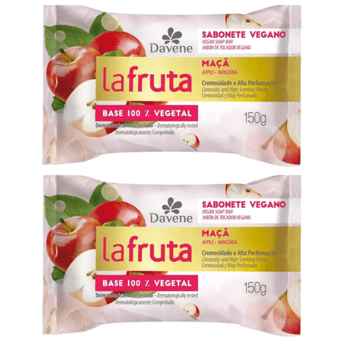 Kit c/2 Sabonetes Davene Laflore Maça 150g