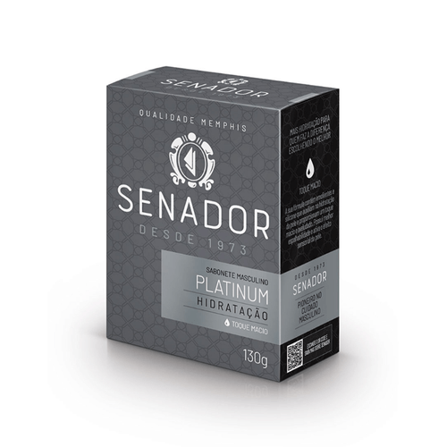 Kit c/2 Sabonete Senador Platinum 130g Kit c/2 Sabonete Senador Platinum 130g