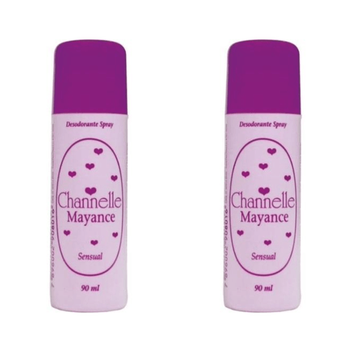 Kit c/2 Unidades de Desodorante Spray Chánnelle 90g Sensual Kit c/2 Unidades de Desodorante Spray Chánnelle 90g Sensual