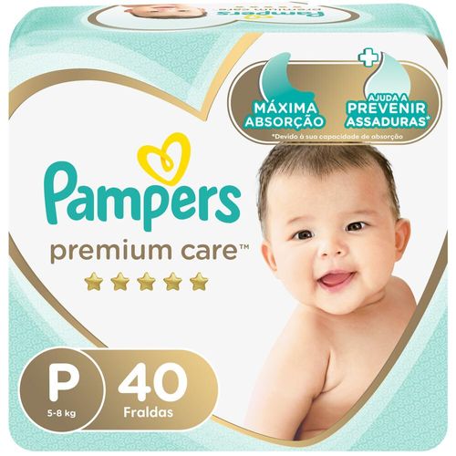 Kit 9 Fraldas Pampers Premium Care Pacote C/40 Unidades cada Kit 9 Fraldas Pampers Premium Care Pacote C/40 Unidades cada