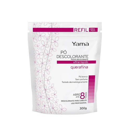 Yamá Pó Descolorante Queratina Refil 300g Yamá Pó Descolorante Queratina Refil 300g