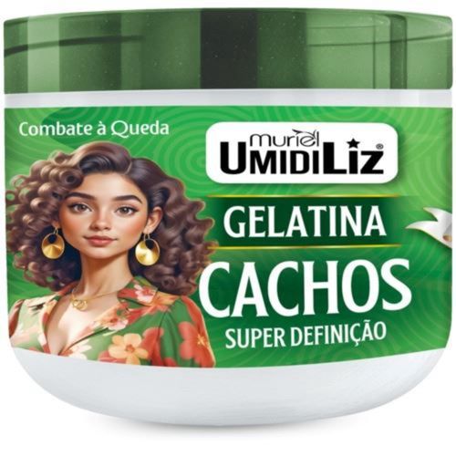 Gelatina Muriel Umidiliz Super Definição Cachos Alecrim Com Babosa 500g
