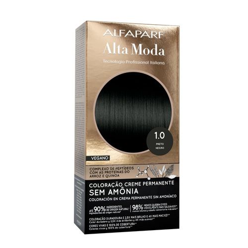 Tintura Color Alta Moda S/Amônia 1.0 Preto