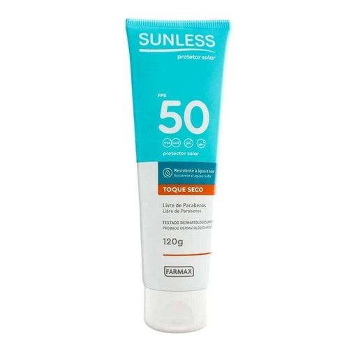 Sunless Protetor Solar Fps50 Toque Seco 120g Sunless Protetor Solar Fps50 Toque Seco 120g