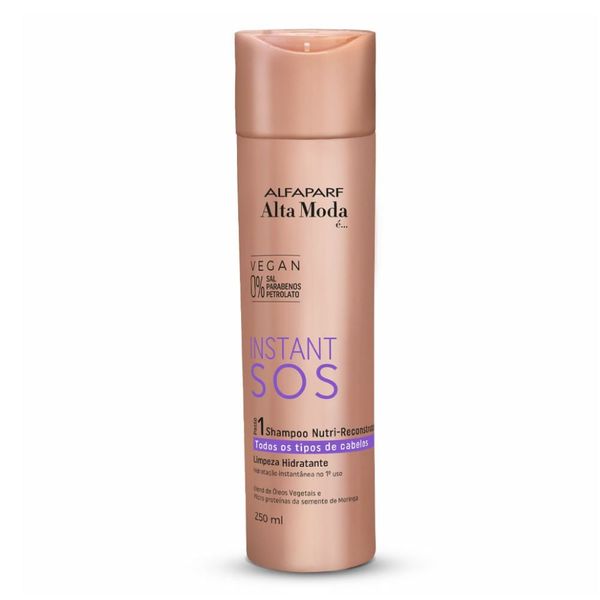 Shampoo Alta Moda Sos Insant 250ml Nutri-Resconstrução