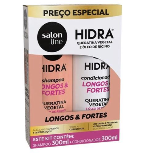 Shampoo + Condicionador Salon Line 300ml Hidra Óleo De Ricino
