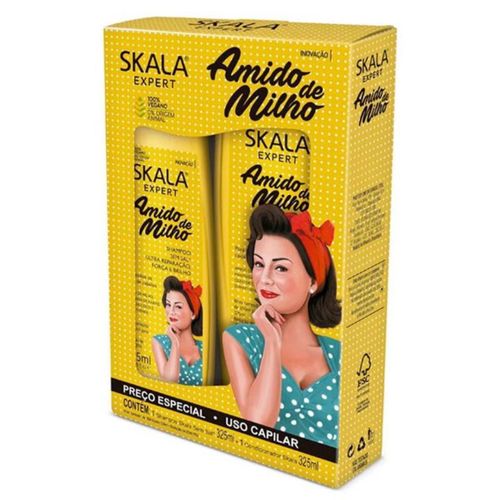 Shampoo + Condicionador Skala 325ml Amidinho De Milho Shampoo + Condicionador Skala 325ml Amidinho De Milho