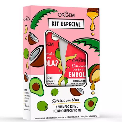 Shampoo + Condicionador Origem 325+180ml Azeite De Olivia