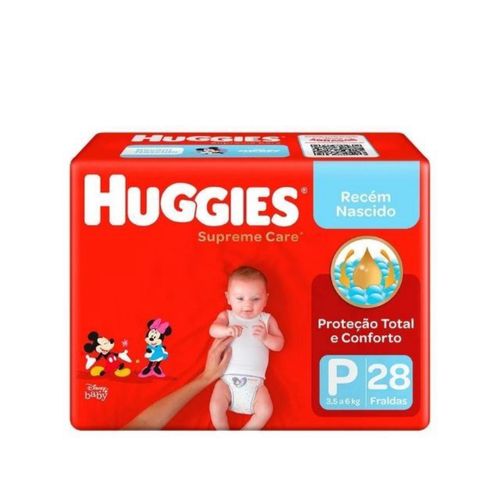 Fralda Huggies Supreme Care Jumbo P 28 Unidades