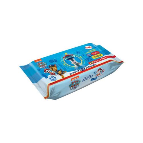 Lenço Umedecido Topz Baby 100 Unidades Chase Patrulha Canina