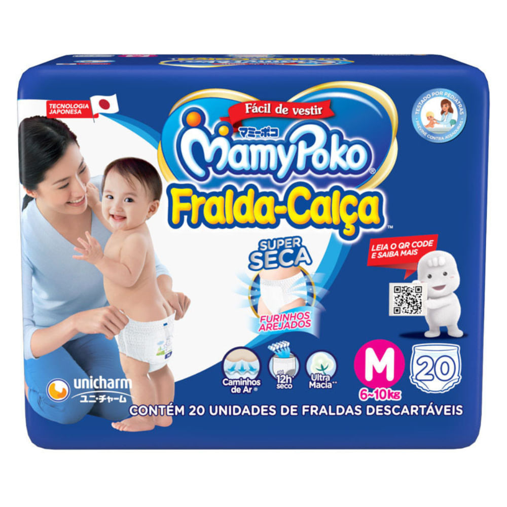 Fralda Calça Mamypoko M 20 Unidades