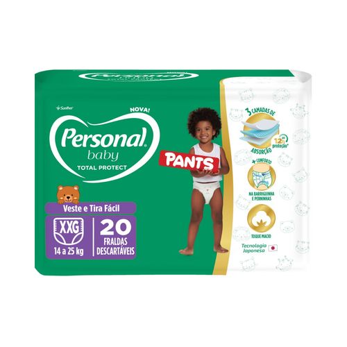 Fralda Baby Total Protect Pants Super XXG Personal 20 Unidades Fralda Baby Total Protect Pants Super XXG Personal 20 Unidades