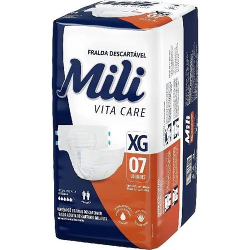 Fralda Geriatrica Mili Vita Care (Xg) 7 Unidades