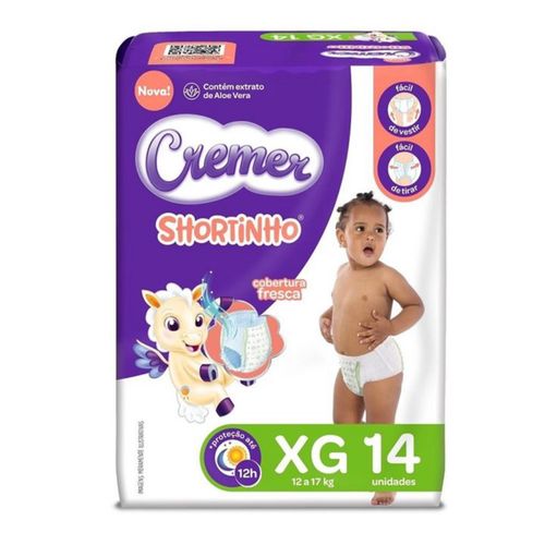 Fralda Descartável Cremer Shortinho Jumbinh Xg 14 Unidades Fralda Descartável Cremer Shortinho Jumbinh Xg 14 Unidades