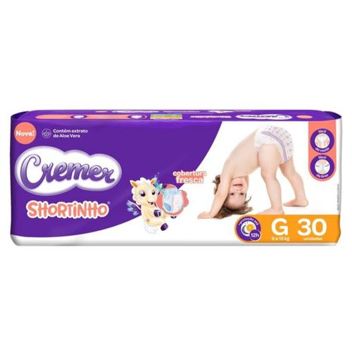 Fralda Descartável Cremer Shortinho Jumbo G Fralda Descartável Cremer Shortinho Jumbo G