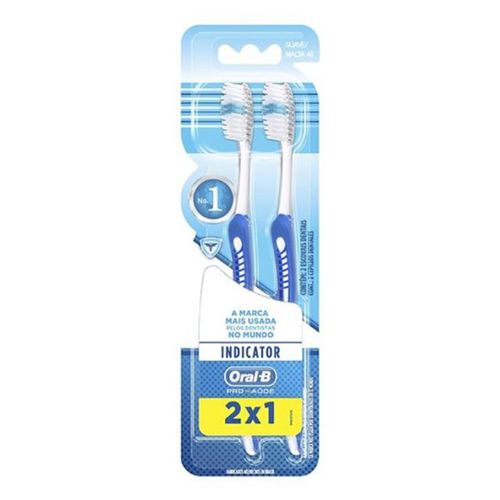 Escova Dental Macia Oral-b Indicator Plus 40 c/2 Unidades Escova Dental Macia Oral-b Indicator Plus 40 c/2 Unidades
