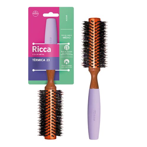 Escova de Madeira Ricca Color Metal 23