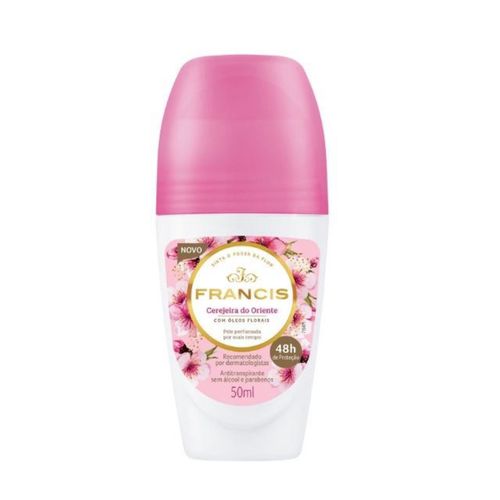 Desodorante Rollon Francis Hydrata 50ml Cerejeira Do Oriente