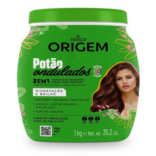 Creme Para Tratamento Origem 1Kg 2 Em 1 Potão Ondulado
