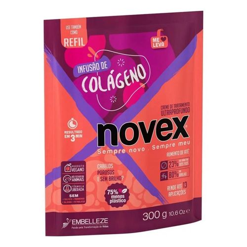 Creme Para Tratamento Novex Refil 300g Infusão De Colágeno Creme Para Tratamento Novex Refil 300g Infusão De Colágeno
