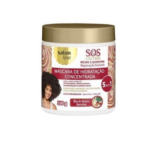 Creme Para Tratamento Salon Line 500g Sos Ricino E Queratina Creme Para Tratamento Salon Line 500g Sos Ricino E Queratina