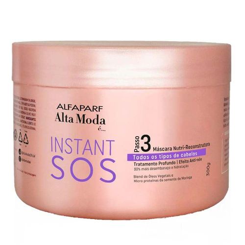 Creme Para Tratamento Alta Moda Sos Instant 300g Nutri-Resconstrução Creme Para Tratamento Alta Moda Sos Instant 300g Nutri-Resconstrução