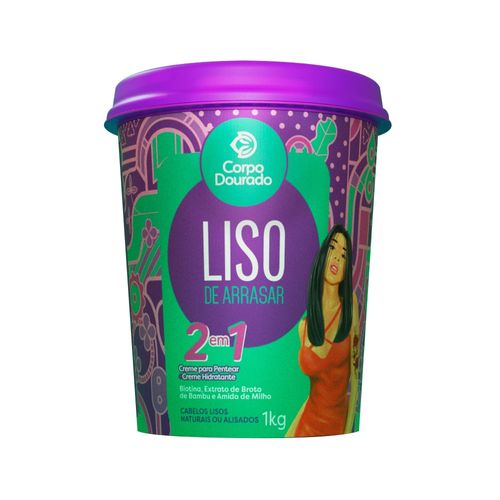 Creme Para Tratamento Corpo Dourado 1Kg Liso De Arrasar Creme Para Tratamento Corpo Dourado 1Kg Liso De Arrasar