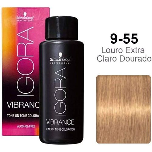 Schwarzkopf Igora Vibrance 9-55 Louro Extra Claro Dourado Extra 60ml