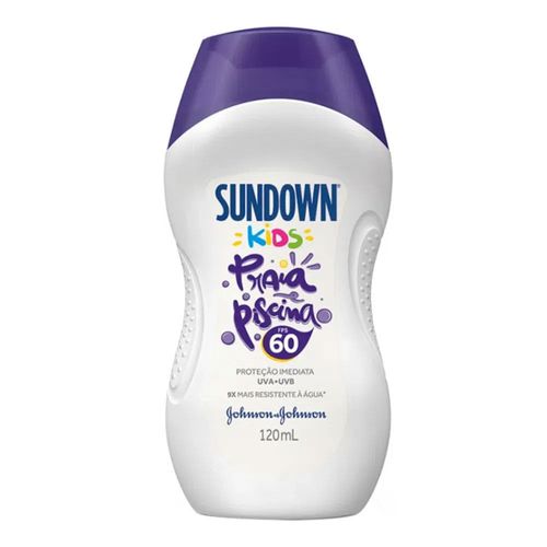 Protetor Solar Sundown Kids Praia e Piscina FPS 60 120ml Protetor Solar Sundown Kids Praia e Piscina FPS 60 120ml