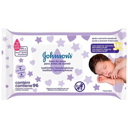 Lenco Umedecido Johnson Hora Do Sono 96 unidades