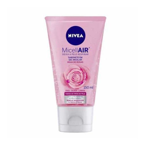 Nivea Micellair Sabonete Gel Facial Água De Rosas 150ml