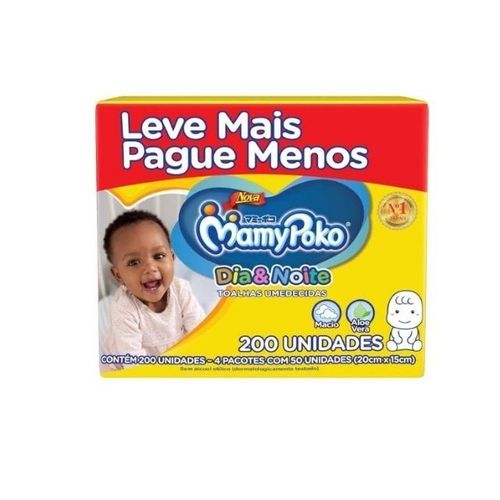 Lenço Umedecido Mamypoko Dn 200 Unidades