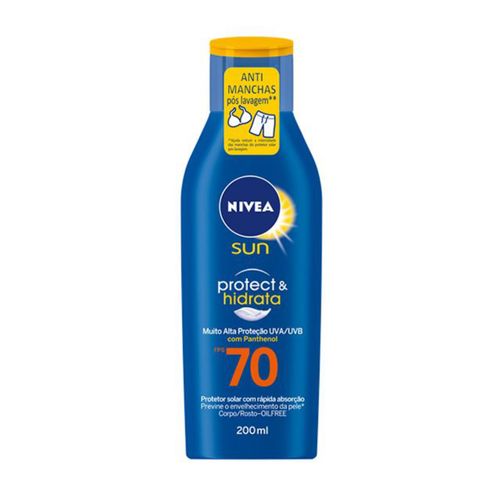 Nivea Sun Protetor Solar Protect & Hidrata Fps70 200ml