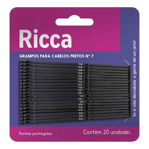 Grampo P Cabelo Preto N7 Ricca