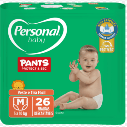 Fralda Personal Baby Prot& Sec Pants M c/26 Unidades Fralda Personal Baby Prot& Sec Pants M c/26 Unidades