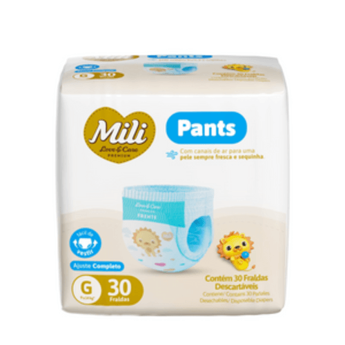 Fralda Mili Lovecare Pants Jumbo (G) 30 Unidades Fralda Mili Lovecare Pants Jumbo (G) 30 Unidades