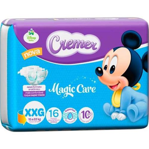 Fralda Descartável Cremer Magic Care Jb Xxg 16 Unidades