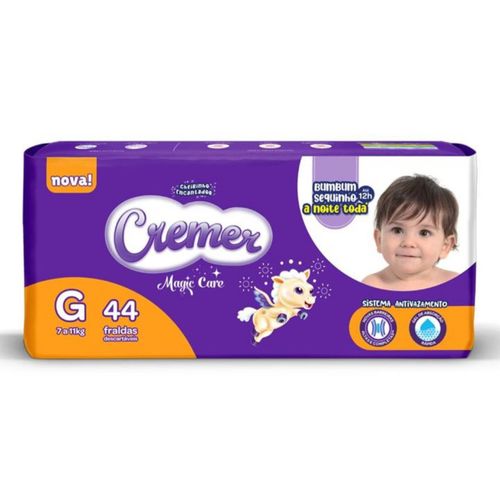 Fralda Descartável Cremer Mega Gd 44 Unidades Fralda Descartável Cremer Mega Gd 44 Unidades