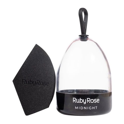 Esponja de Maquiagem Midnight Ruby Rose Cor Preta