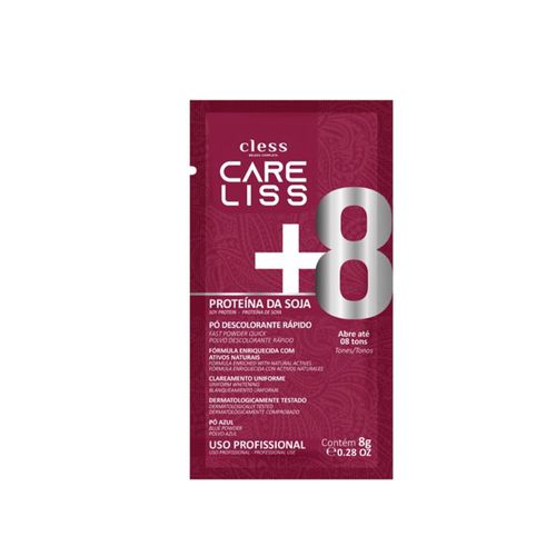Descolorante Pó Care Liss 8g Proteínas Soja c/12 Unidades