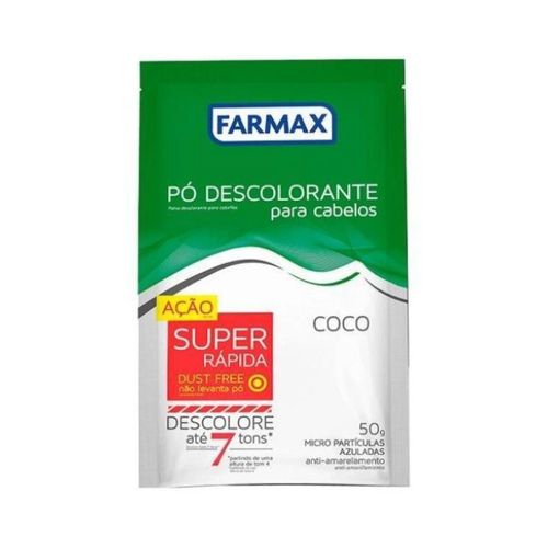Descolorante Em Pó Farmax 50g Coco Descolorante Em Pó Farmax 50g Coco