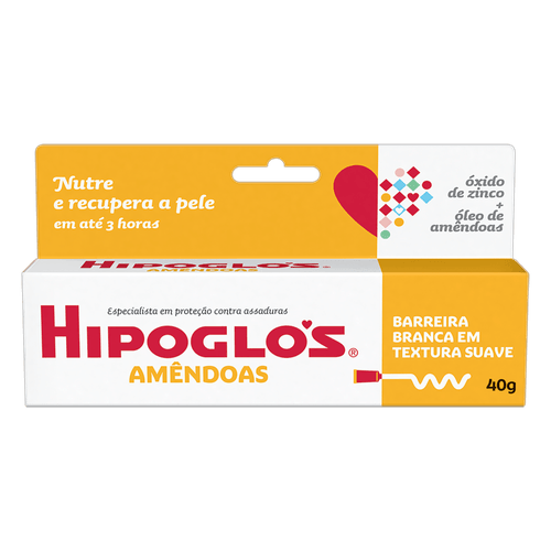 Creme Preventivo de Assaduras Hipoglós Amêndoas 40g Creme Preventivo de Assaduras Hipoglós Amêndoas 40g