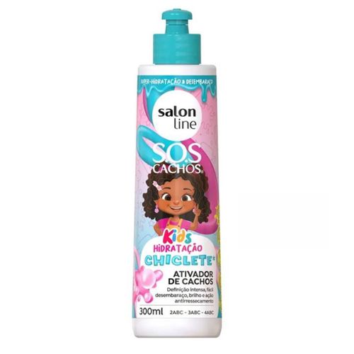 Ativador De Cachos Infantil Salon Line 300g Chiclete Kids