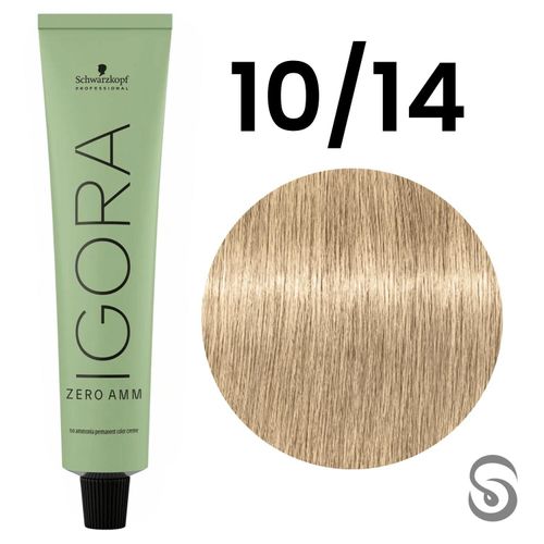 Schwarzkopf Igora Zero AMM 10-14 Ultra Louro Cendré Bege 60mL Schwarzkopf Igora Zero AMM 10-14 Ultra Louro Cendré Bege 60mL