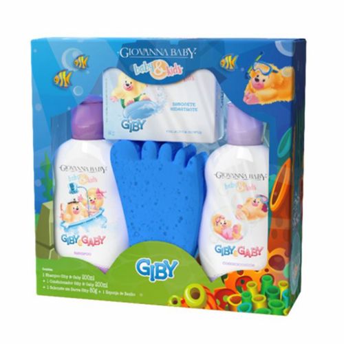 Kit Giovanna Baby Hora Do Banho Azul Giby Kit Giovanna Baby Hora Do Banho Azul Giby