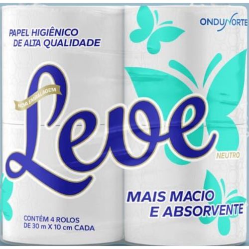 Papel Higiênico Leve 30 Metross c/4 Unidades Neutro