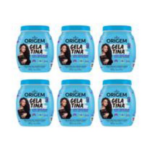 Kit c/ 6 Unidades de Gelatina Capilar Origem 400g Modeladora Kit c/ 6 Unidades de Gelatina Capilar Origem 400g Modeladora